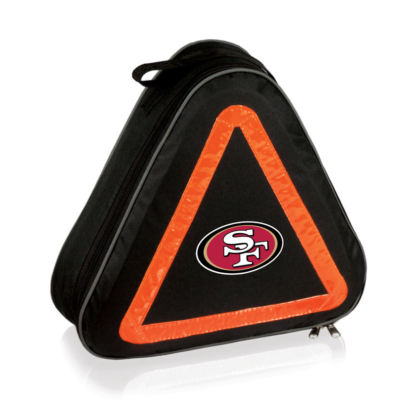 San Francisco 49ers Roadside Emergency Car Kit, (Black with Orange Accents)
