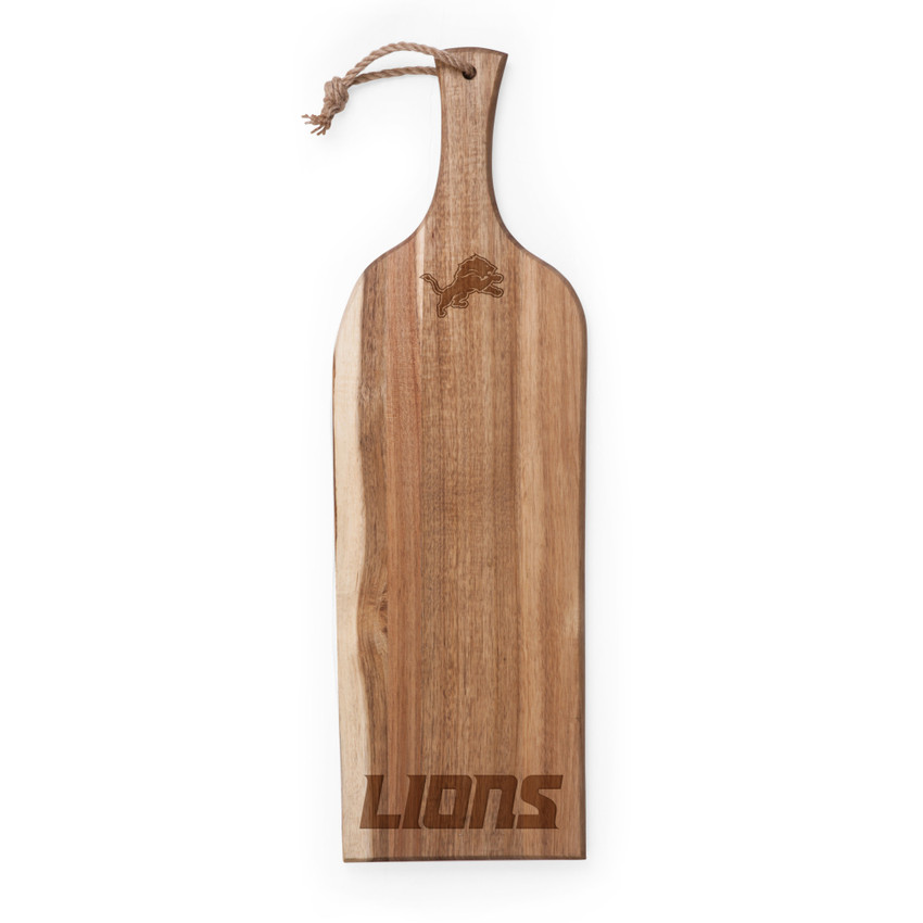 Detroit Lions Artisan 24" Acacia Charcuterie Board, (Acacia Wood)