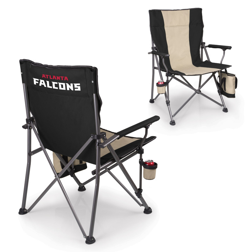 Atlanta Falcons Big Bear XXL Camping Chair with Cooler, (Black)