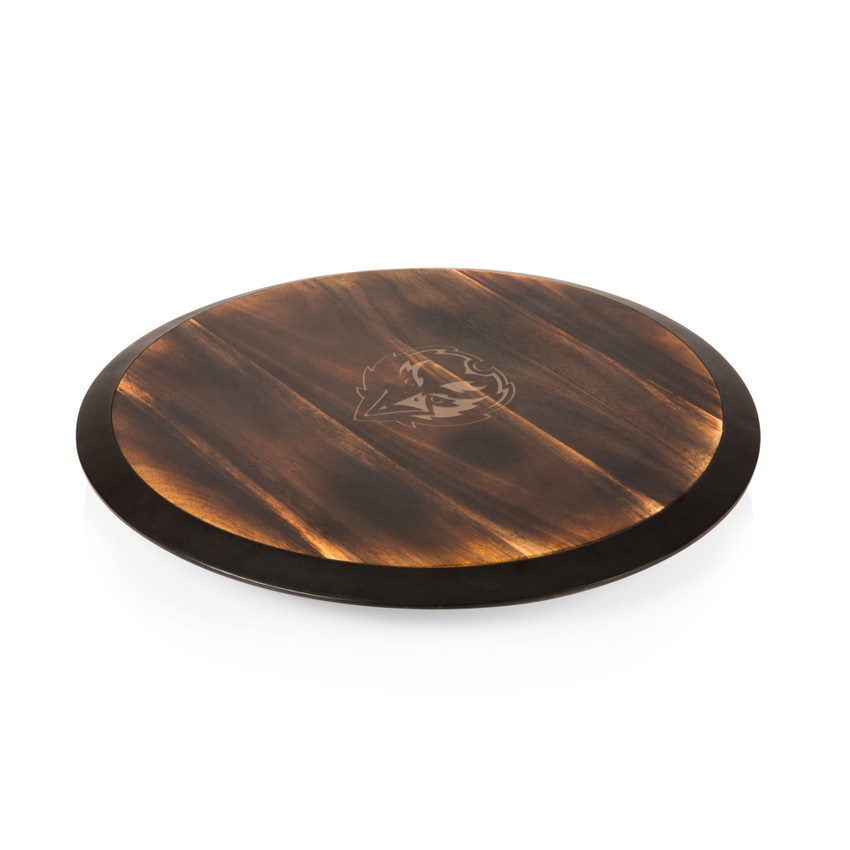 Baltimore Ravens Lazy Susan Serving Tray, (Fire Acacia Wood)