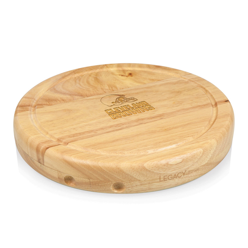 Cleveland Browns Circo Cheese Cutting Board & Tools Set, (Parawood)