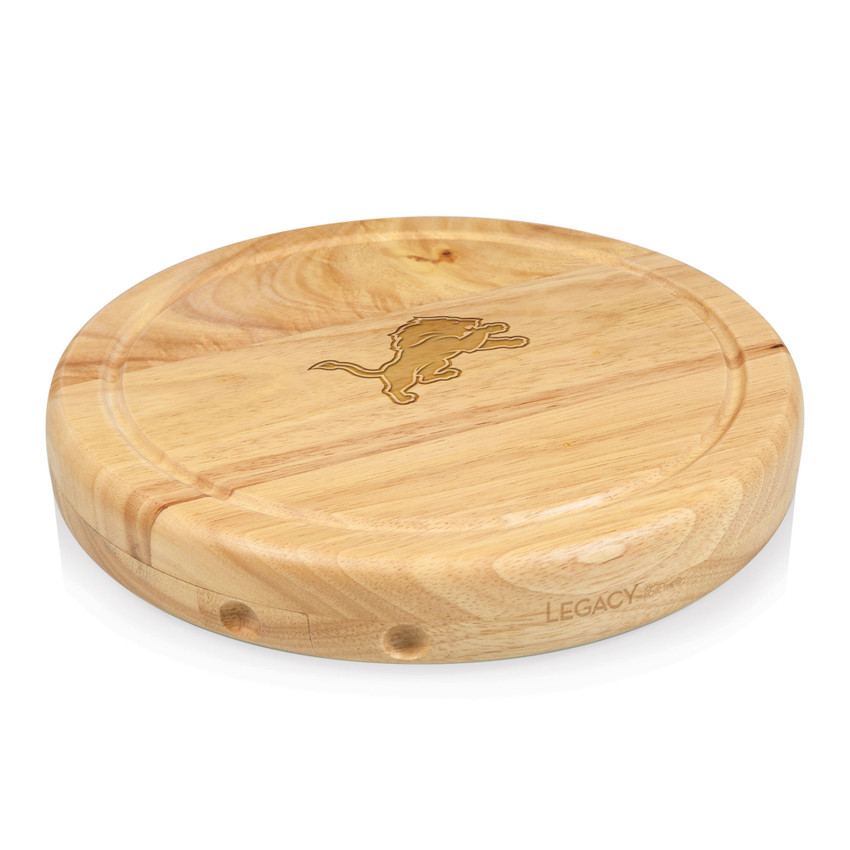 Detroit Lions Circo Cheese Cutting Board & Tools Set, (Parawood)