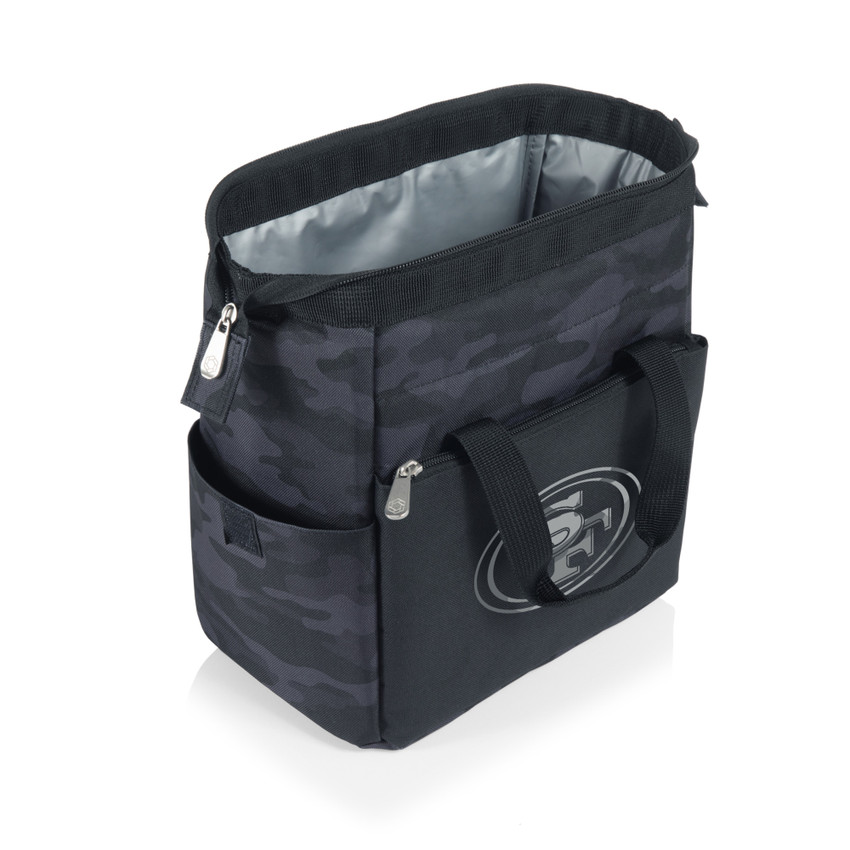 San Francisco 49ers On The Go Lunch Bag Cooler, (Black Camo)