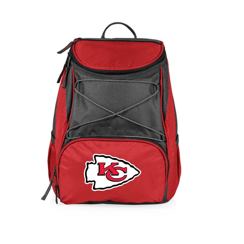 Kansas City Chiefs PTX Backpack Cooler, (Red with Gray Accents)