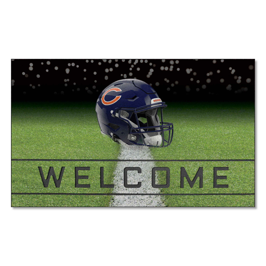 Chicago Bears Rubber Door Mat - 18in. x 30in. C Primary Logo