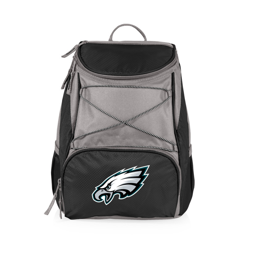 Philadelphia Eagles PTX Backpack Cooler, (Black with Gray Accents)