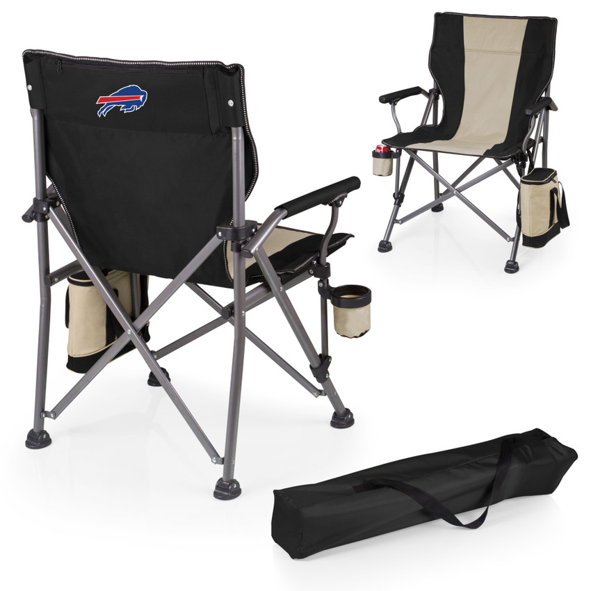 Buffalo Bills Outlander XL Camping Chair with Cooler, (Black)