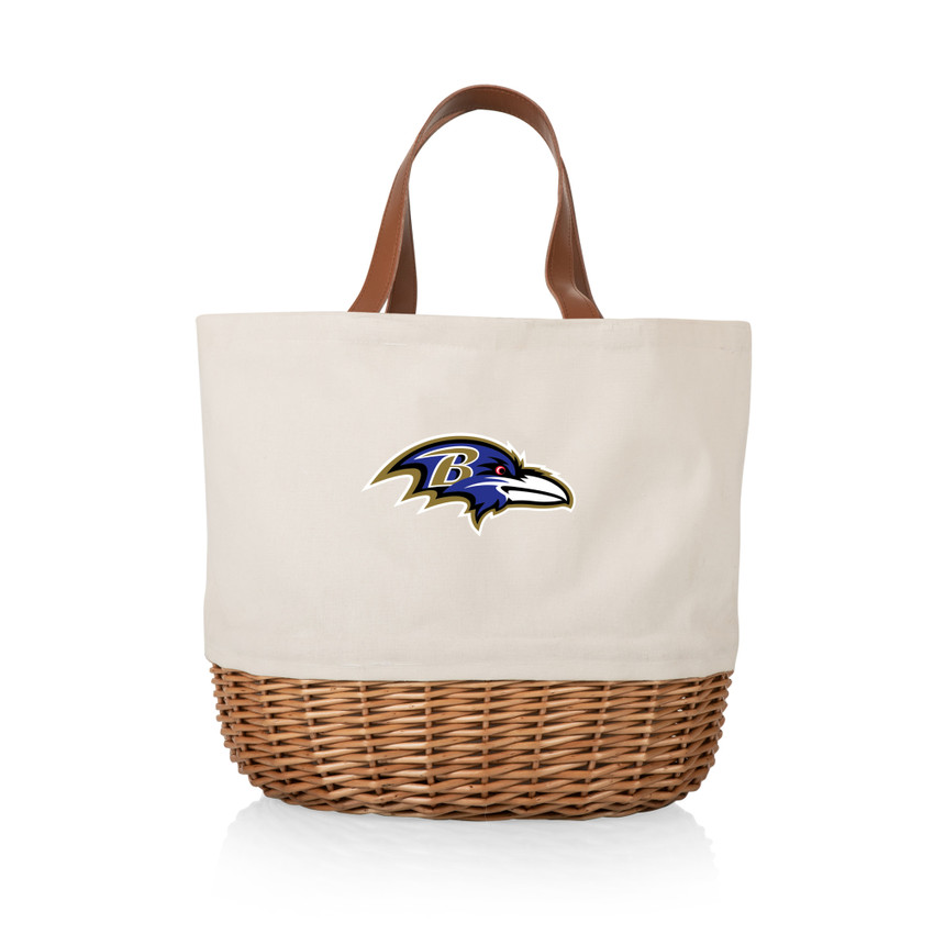 Baltimore Ravens Promenade Picnic Basket, (Beige Canvas)
