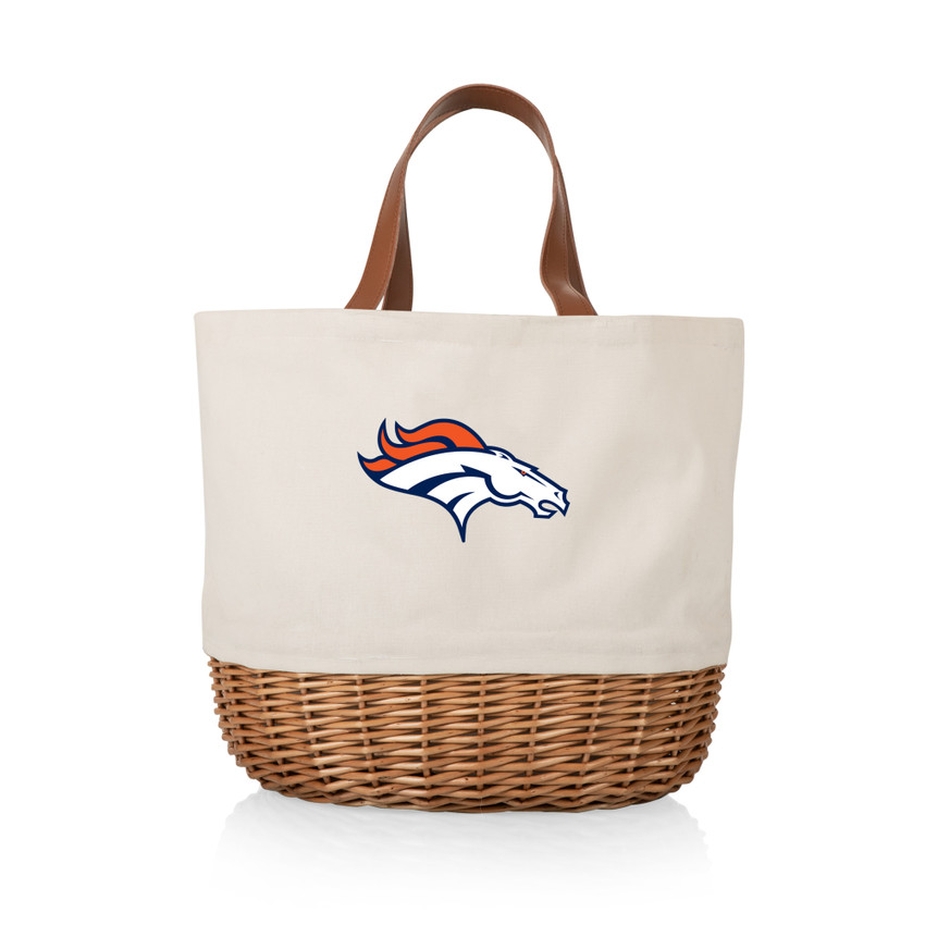 Denver Broncos Promenade Picnic Basket, (Beige Canvas)