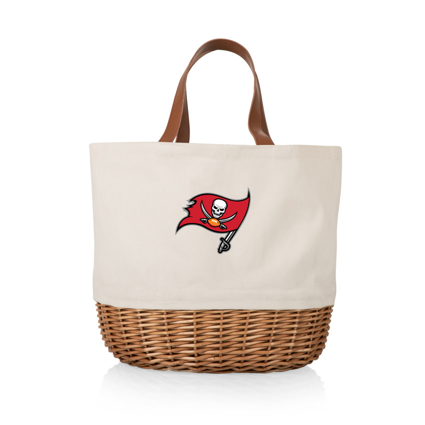 Tampa Bay Buccaneers Promenade Picnic Basket, (Beige Canvas)