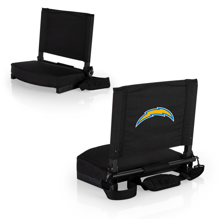 Los Angeles Chargers Gridiron Stadium Seat, (Black)