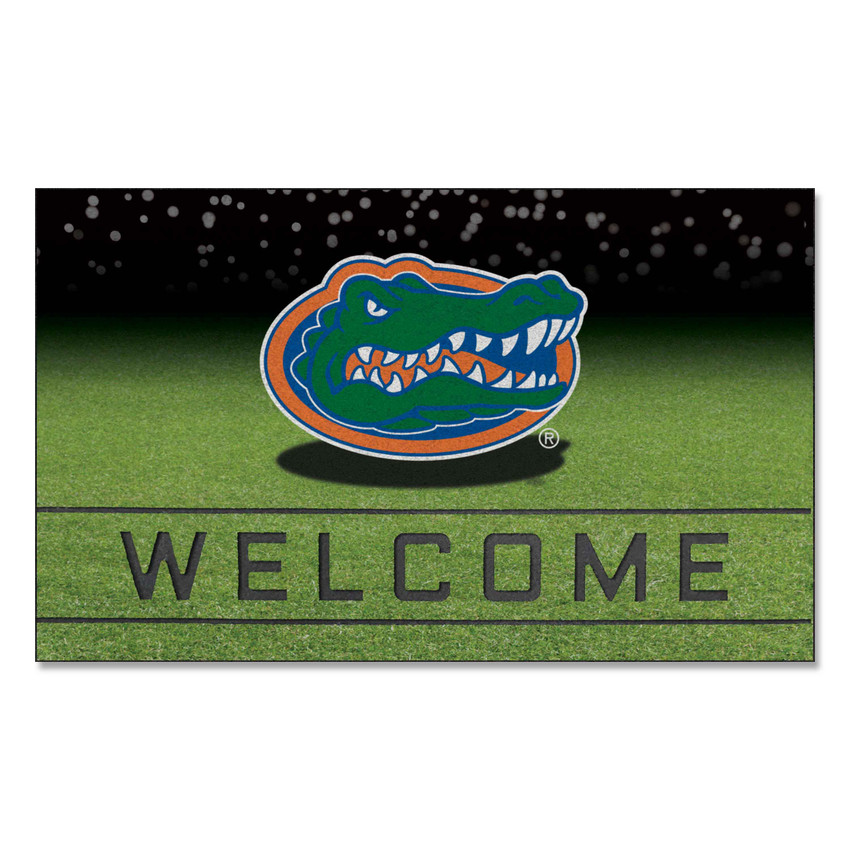 Florida Gators Crumb Rubber Door Mat - 18in. x 30in. Gator Head Primary Logo