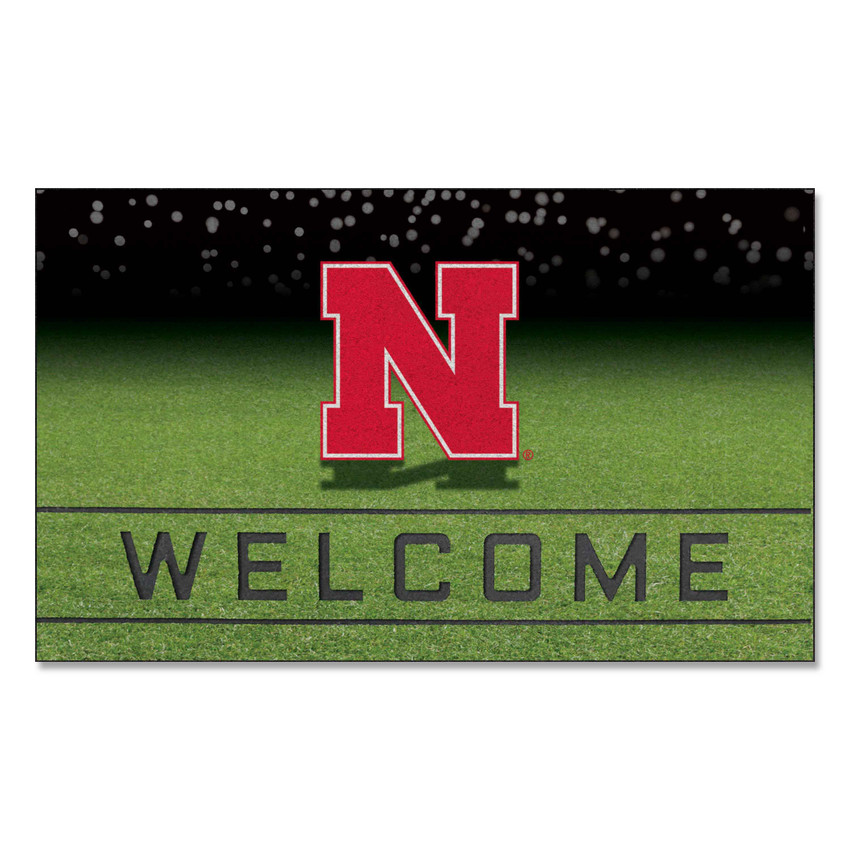 Nebraska Cornhuskers Crumb Rubber Door Mat - 18in. x 30in. N Primary Logo