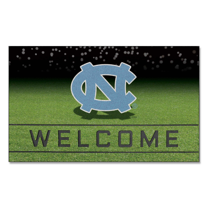 North Carolina Tar Heels Crumb Rubber Door Mat - 18in. x 30in. NC Primary Logo