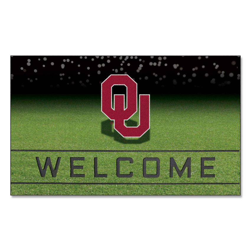 Oklahoma Sooners Crumb Rubber Door Mat - 18in. x 30in. OU Primary Logo