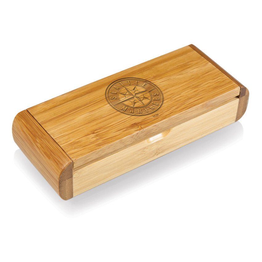 Seattle Mariners Elan Deluxe Corkscrew In Bamboo Box (Bamboo)