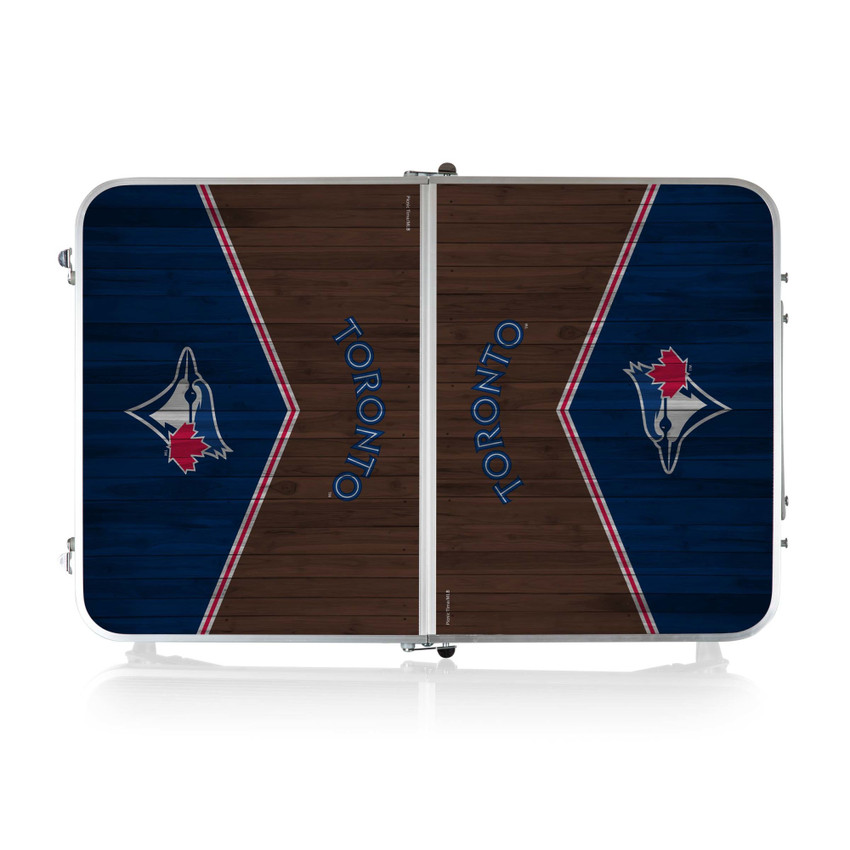 Toronto Blue Jays Concert Table Mini Portable Table (Charcoal Wood Grain)