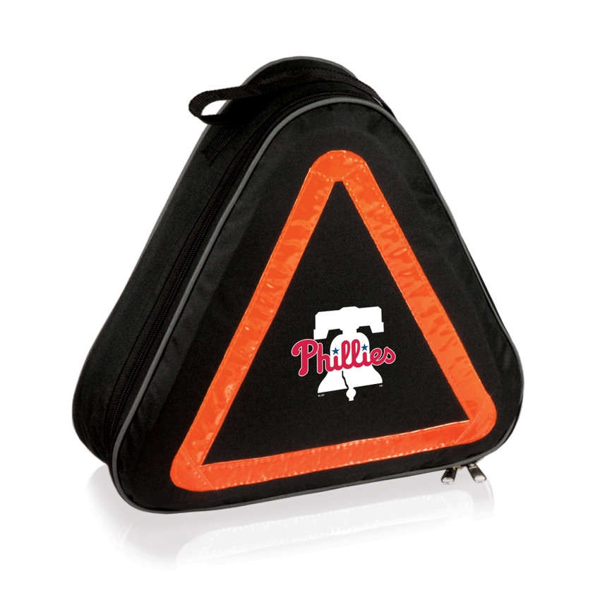 Philadelphia Phillies Roadside Emergency Car Kit (Black with Orange Accents)