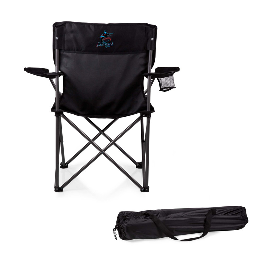 Miami Marlins PTZ Camp Chair (Black)