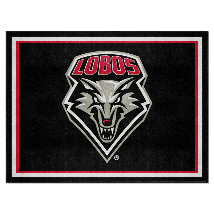 New Mexico Lobos 8ft. x 10 ft. Plush Area Rug