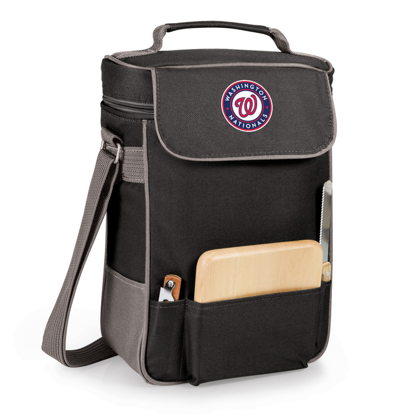 Washington Nationals Duet Wine & Cheese Tote (Black with Gray Accents)