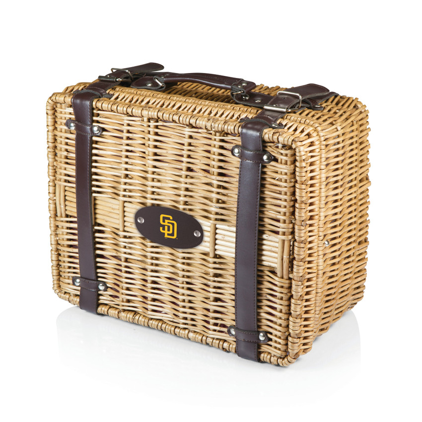 San Diego Padres Champion Picnic Basket (Black with Brown Accents)