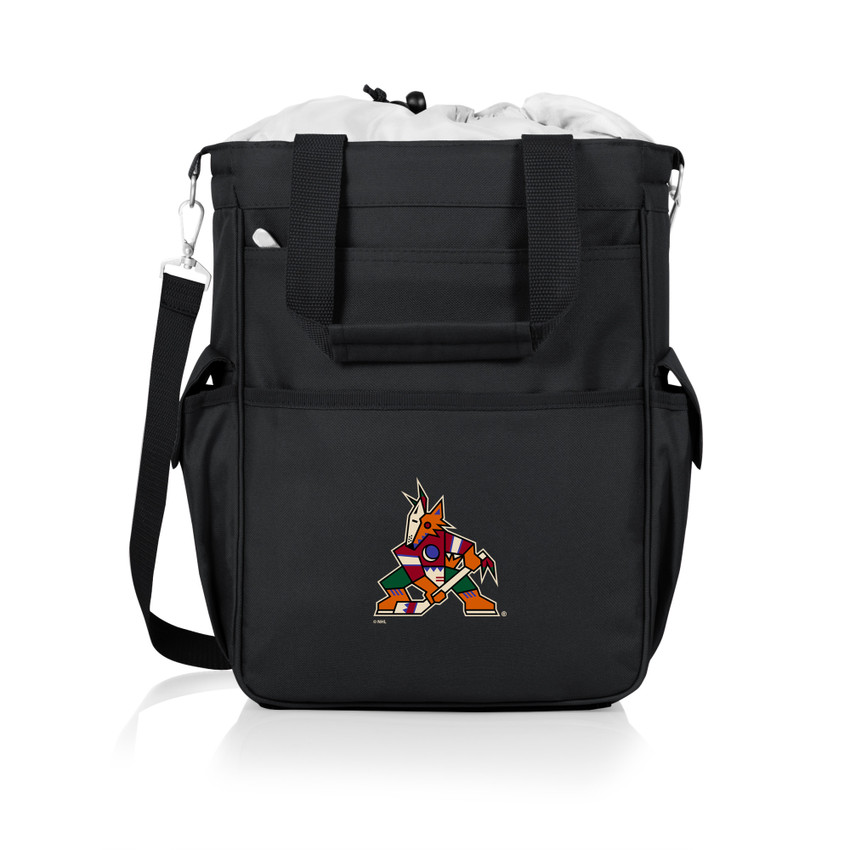 Arizona Coyotes Activo Cooler Tote Bag, (Black with Gray Accents)