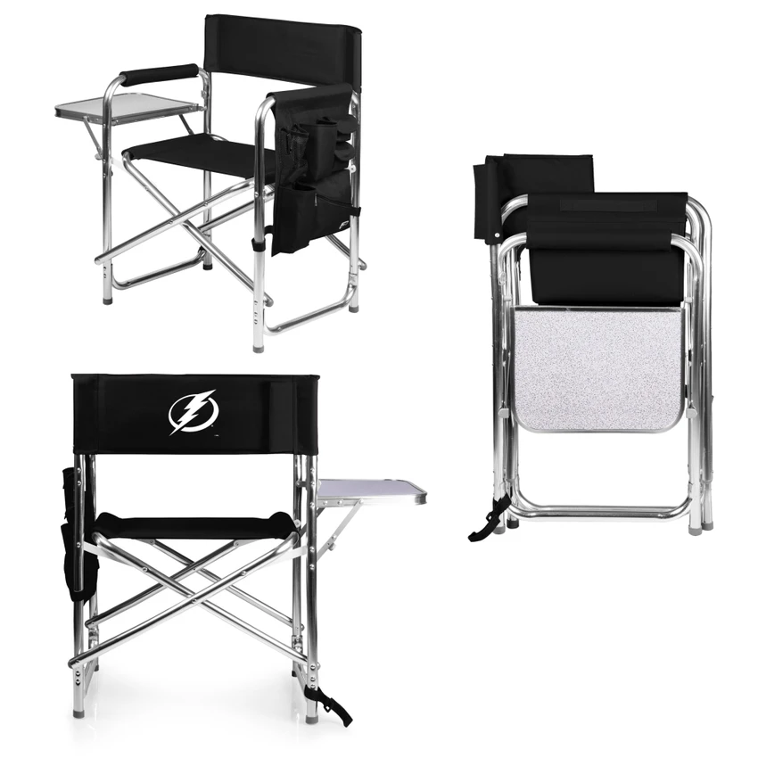 Tampa Bay Lightning Sports Chair, (Black)
