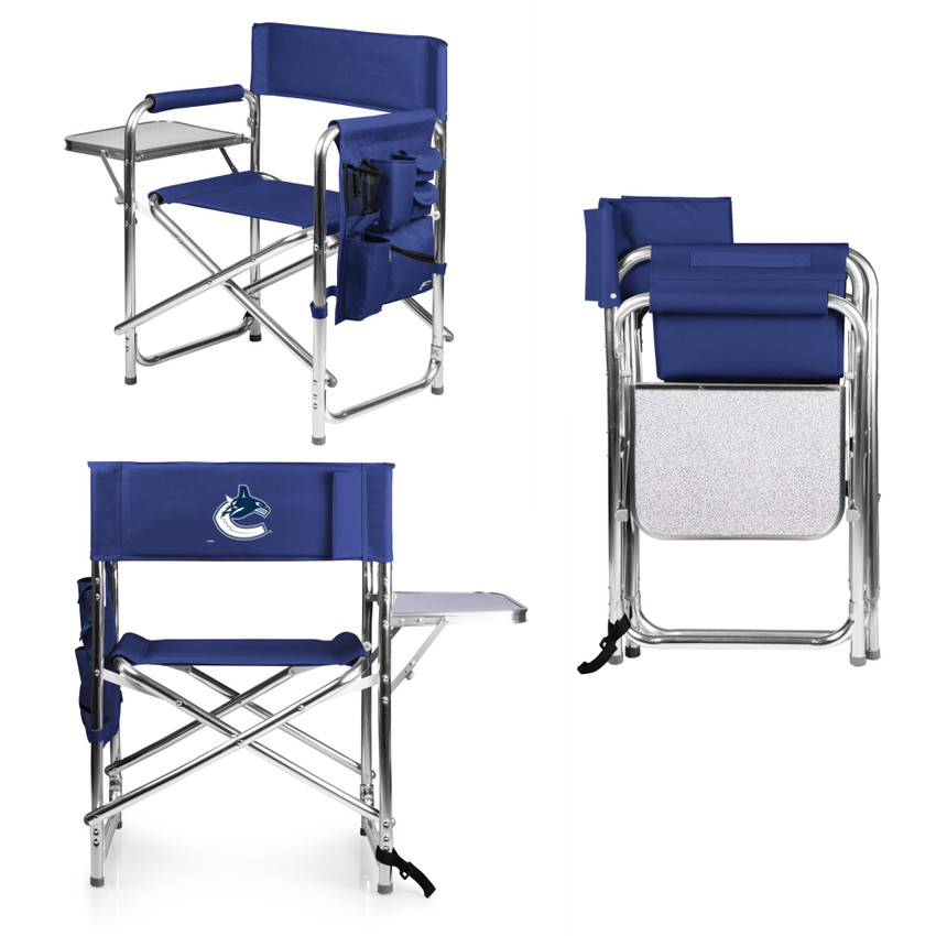 Vancouver Canucks Sports Chair, (Navy Blue)