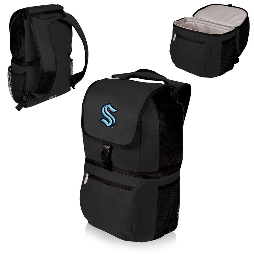 Seattle Kraken Zuma Backpack Cooler, (Black)