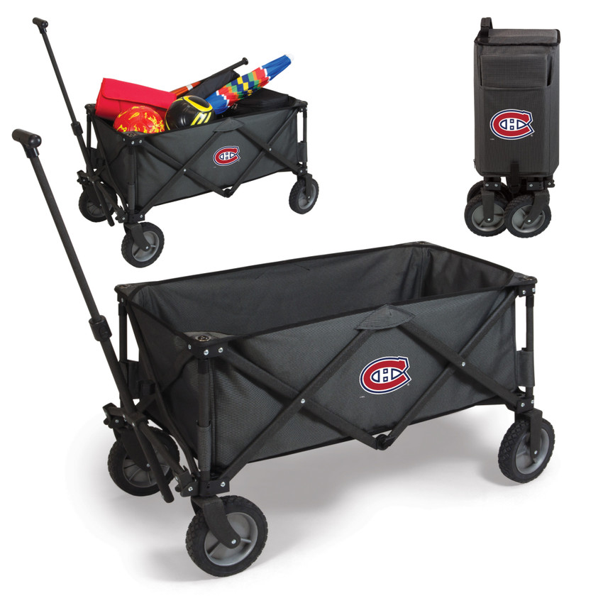 Montreal Canadiens Adventure Wagon Portable Utility Wagon, (Dark Gray)