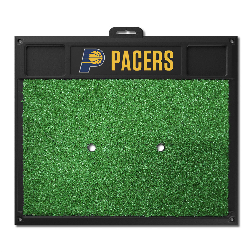 Indiana Pacers Golf Hitting Mat P Primary Logo & Wordmark