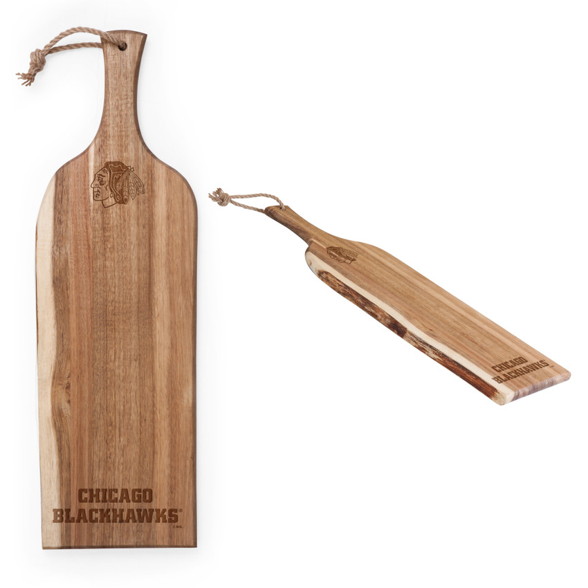 Chicago Blackhawks Artisan 24" Acacia Charcuterie Board, (Acacia Wood)