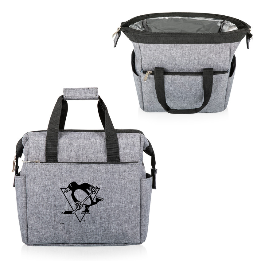 Pittsburgh Penguins On The Go Lunch Bag Cooler, (Heathered Gray)