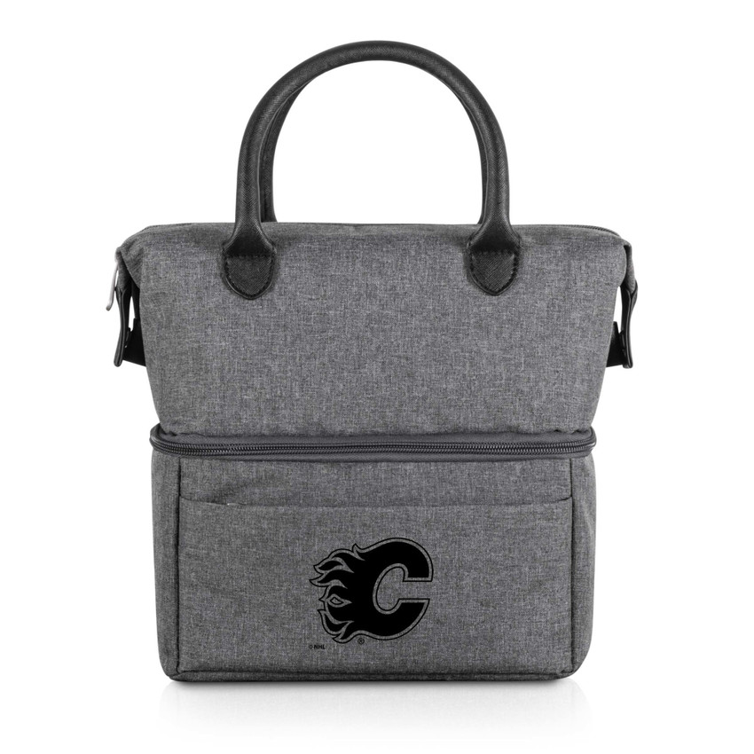 Calgary Flames Urban Lunch Bag Cooler, (Gray with Black Accents)