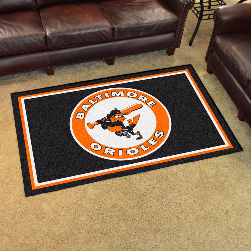Retro Collection - 1975 Baltimore Orioles 4x6 Rug