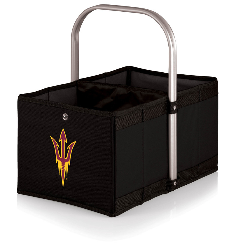 Arizona State Sun Devils Urban Basket Collapsible Tote, (Black)