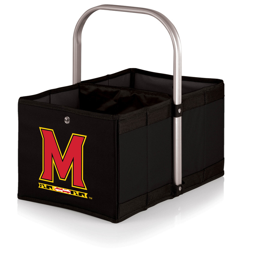 Maryland Terrapins Urban Basket Collapsible Tote, (Black)
