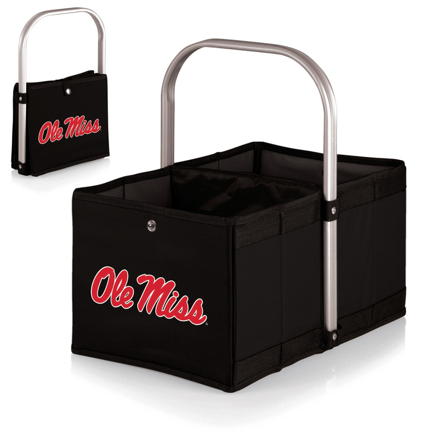 Ole Miss Rebels Urban Basket Collapsible Tote, (Black)