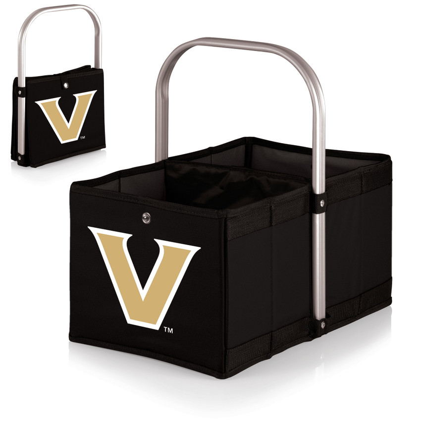 Vanderbilt Commodores Urban Basket Collapsible Tote, (Black)
