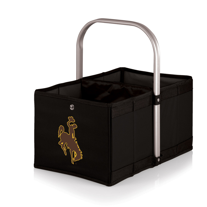 Wyoming Cowboys Urban Basket Collapsible Tote, (Black)
