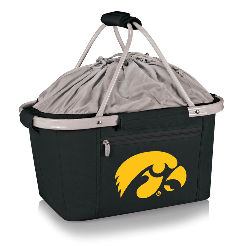 Iowa Hawkeyes Metro Basket Collapsible Cooler Tote, (Black)