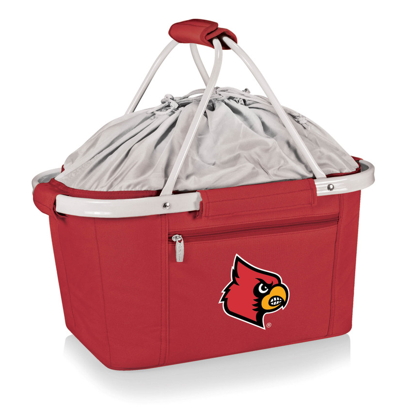 Louisville Cardinals Metro Basket Collapsible Cooler Tote, (Red)