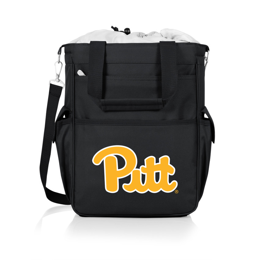 Pittsburgh Panthers Activo Cooler Tote Bag, (Black with Gray Accents)