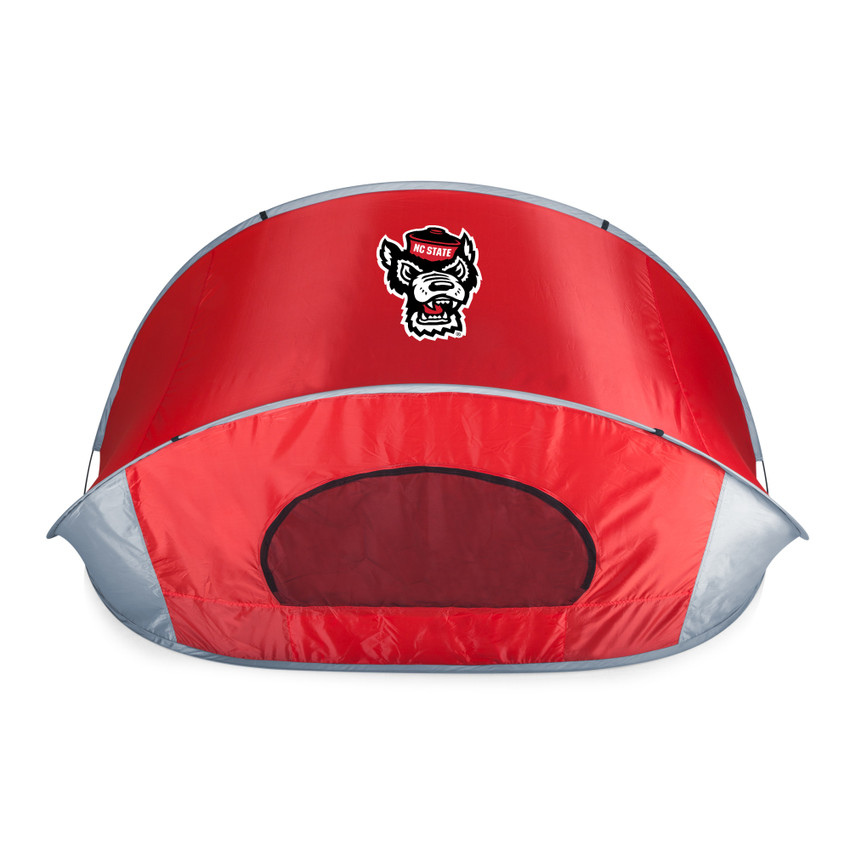 NC State Wolfpack Manta Portable Beach Tent, (Red with Gray Accents)