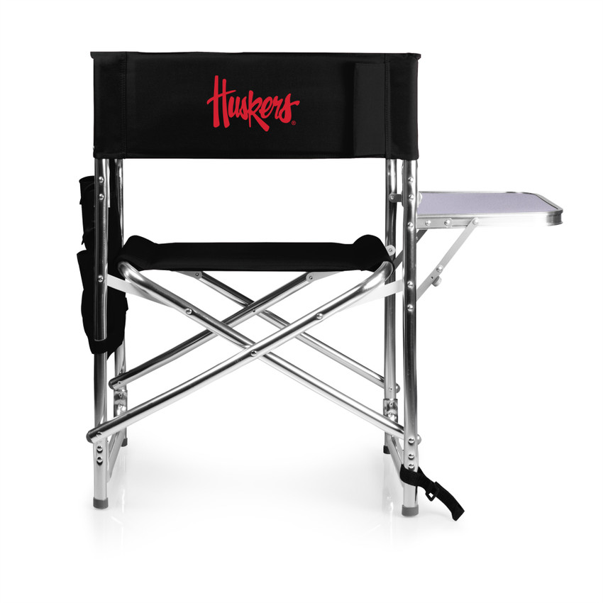 Nebraska Cornhuskers Sports Chair, (Black)