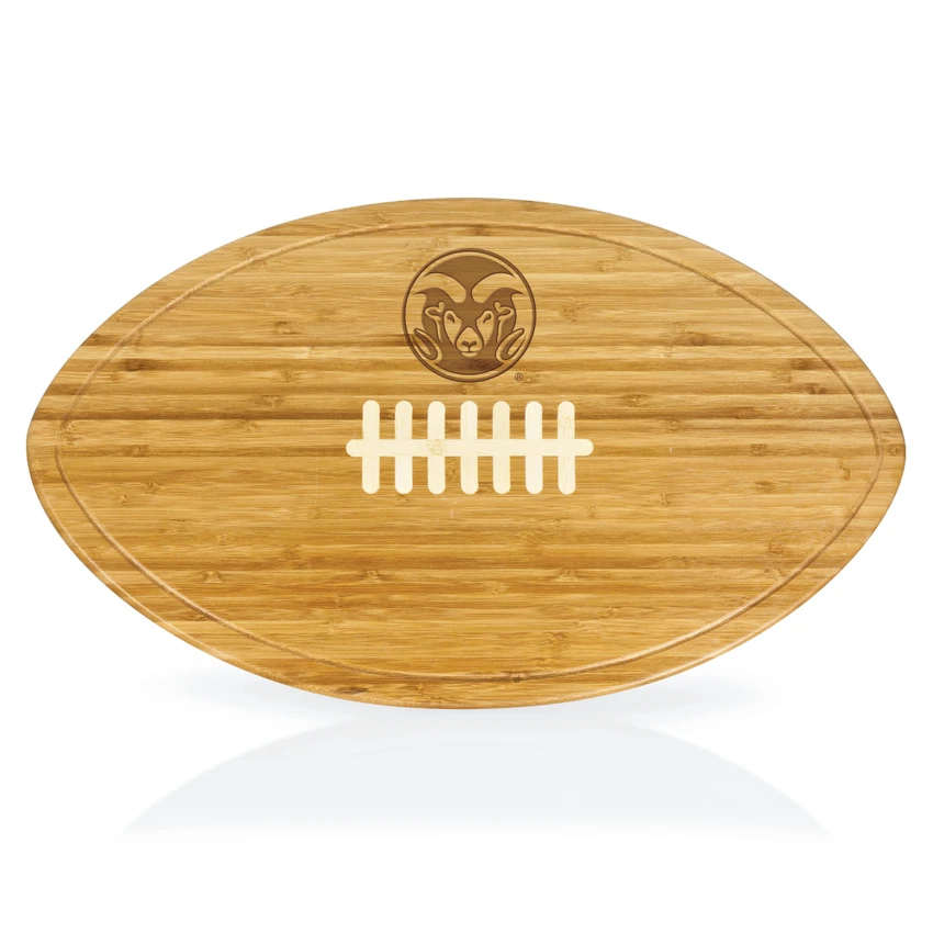 Colorado State Rams Kickoff Football Cutting Board & Serving Tray, (Bamboo)