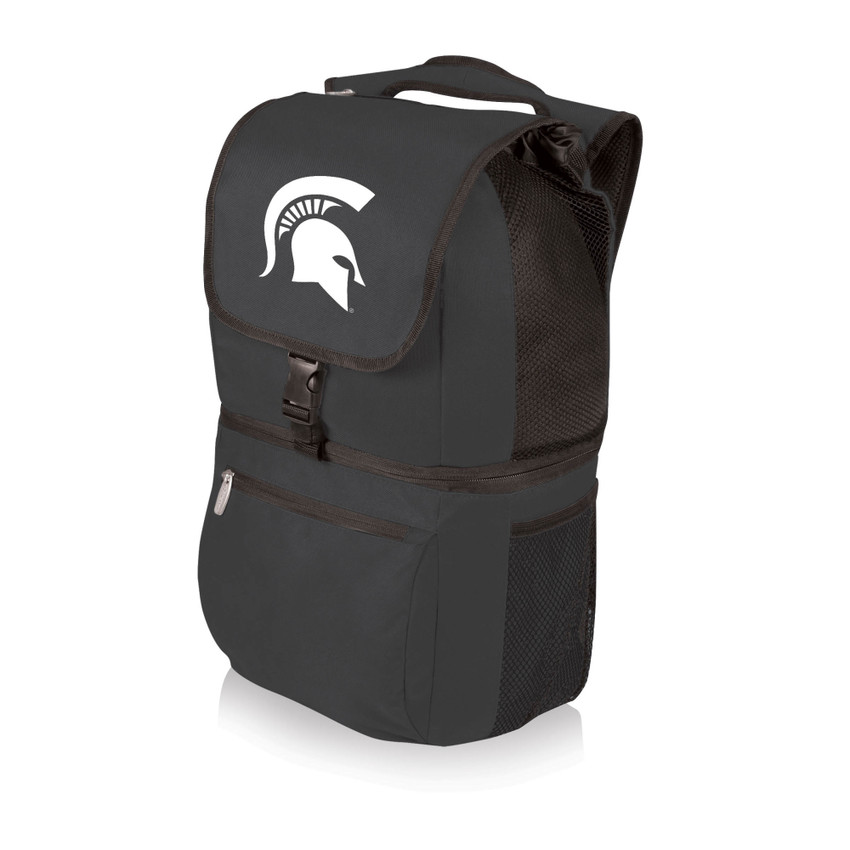 Michigan State Spartans Zuma Backpack Cooler, (Black)