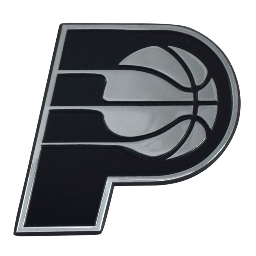 Indiana Pacers 3D Chrome Metal Emblem P Primary Logo