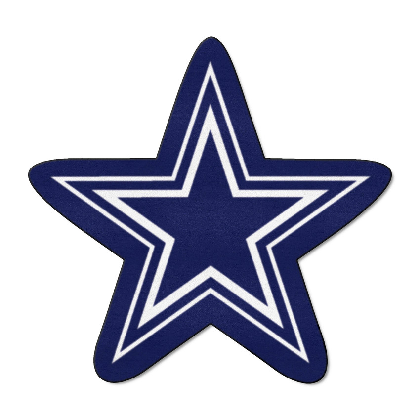 Dallas Cowboys Mascot Mat Star Primary Logo Navy